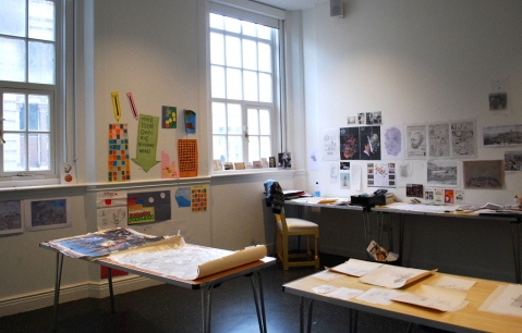 The studio space at Birmingham Museum and Art Gallery